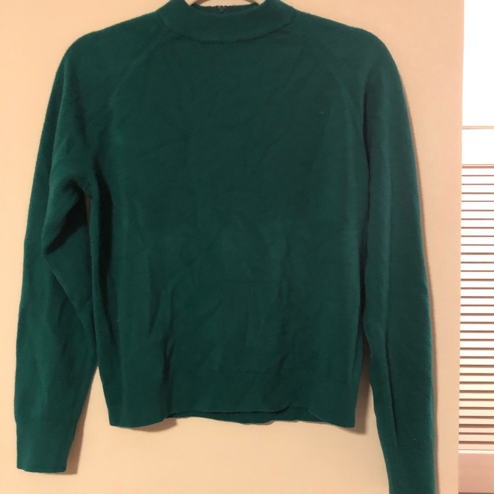 Green turtleneck